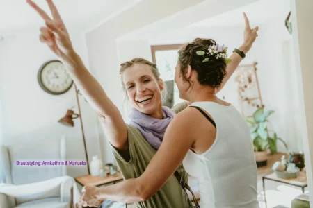 'Manuela at work' mit Annkathrin