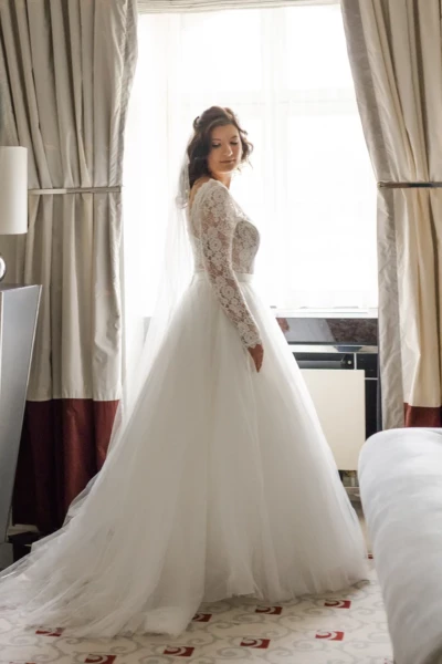 Brautstyling, Hair/Make Up mit Schleier